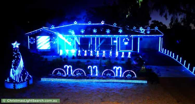 Christmas Light display at 225 Newman-Morris Circuit, Oxley