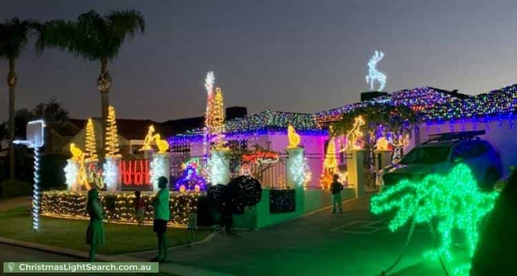 Christmas Light display at  Tahoe Close, Thornlie