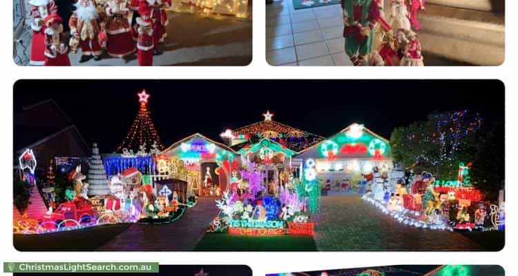 Christmas Light display at 13 Clark Terrace, Sandstone Point