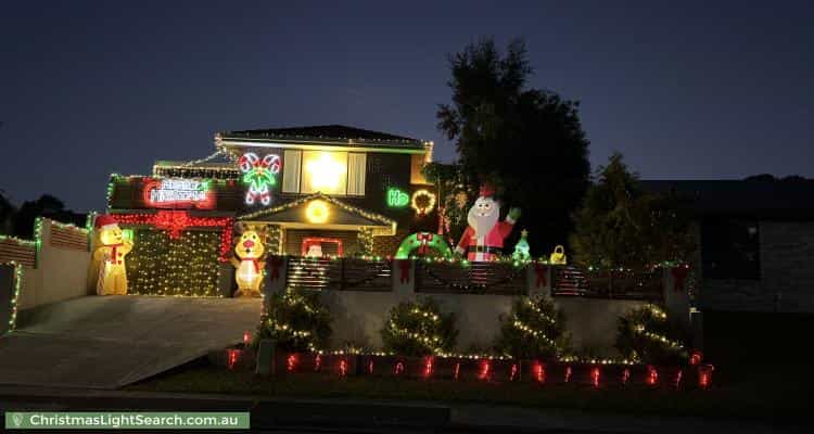 Christmas Light display at 27 Drysdale Avenue, Kingston