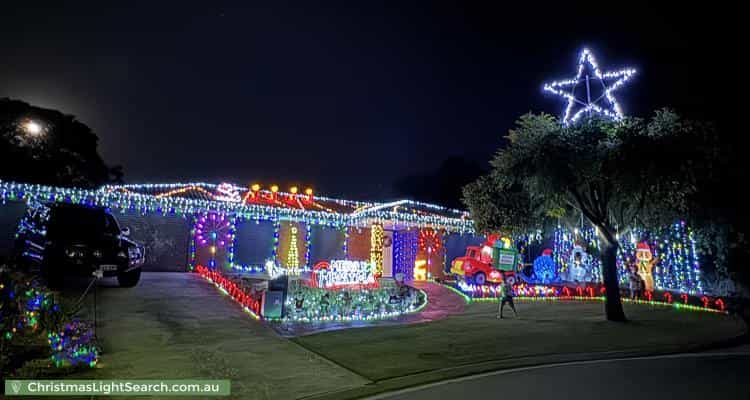 Christmas Light display at 12 Prelate Court, Wynn Vale