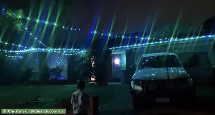 Christmas Light display at 17 Deanswood Way, Narre Warren