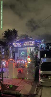Christmas Light display at 8 Frederick Street, Sydenham