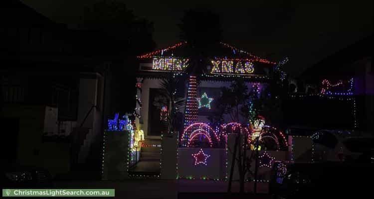 Christmas Light display at 8 Frederick Street, Sydenham
