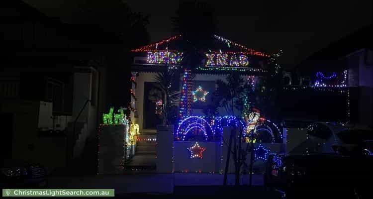 Christmas Light display at 8 Frederick Street, Sydenham