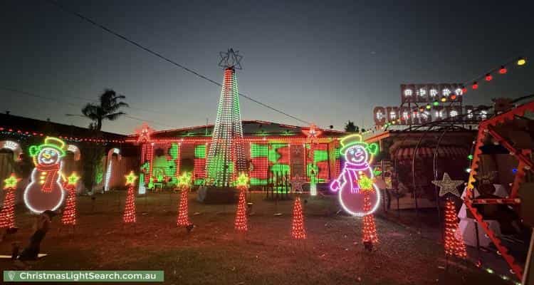 Christmas Light display at 22 Hoya Crescent, Frankston North
