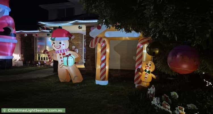 Christmas Light display at  Chuculba Crescent, Giralang