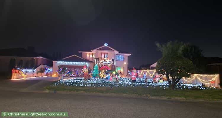 Christmas Light display at 5 Corker Close, Narre Warren