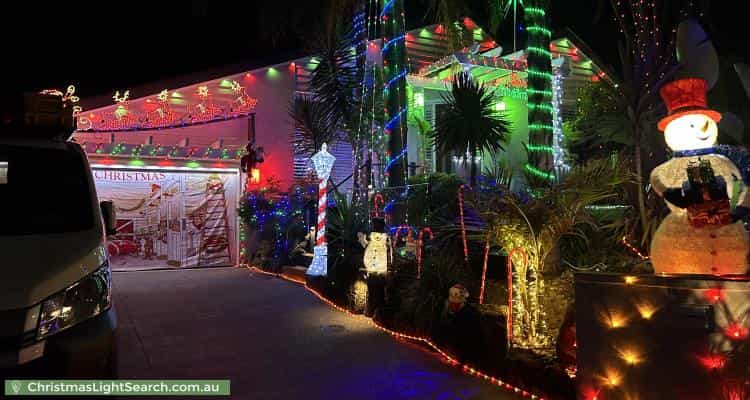 Christmas Light display at 24 Barker Drive, Mooroolbark