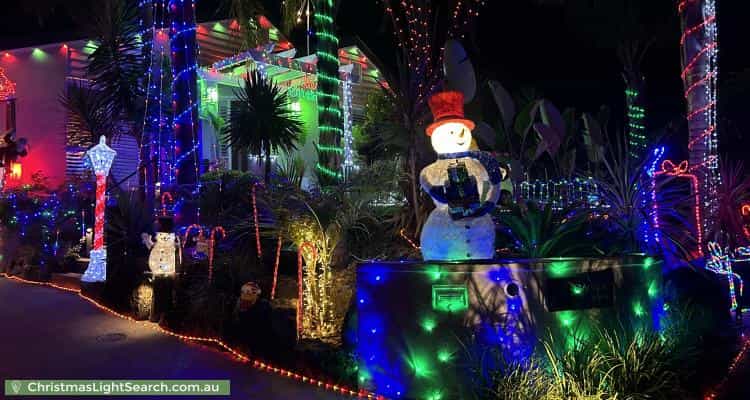 Christmas Light display at 24 Barker Drive, Mooroolbark