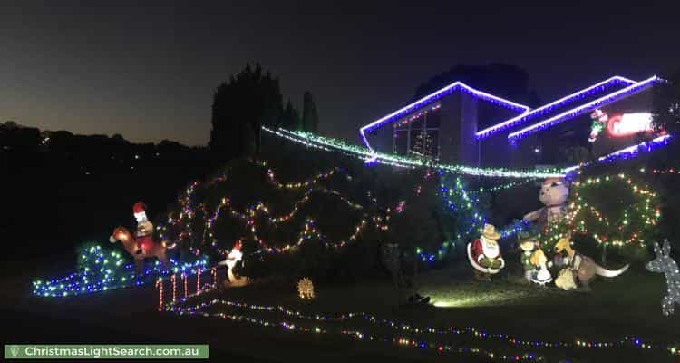 Christmas Light display at  Patrick Close, Greensborough
