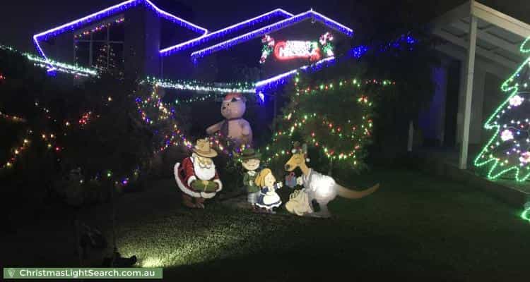 Christmas Light display at  Patrick Close, Greensborough