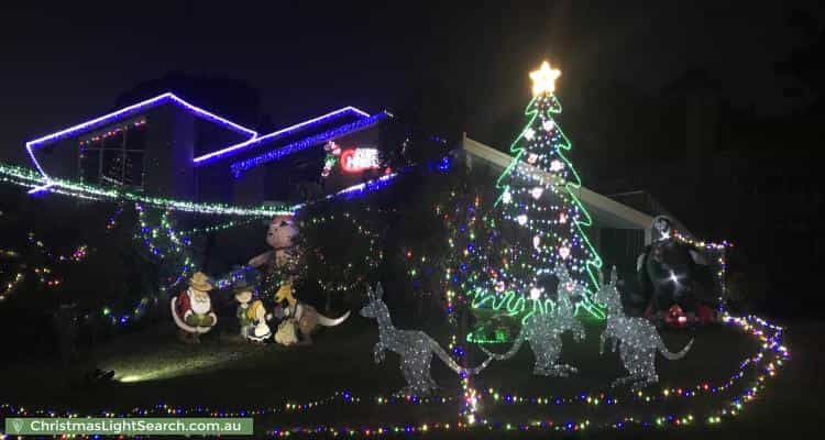 Christmas Light display at  Patrick Close, Greensborough