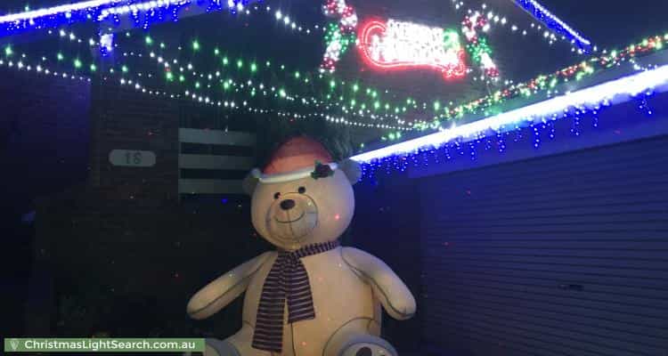 Christmas Light display at  Patrick Close, Greensborough