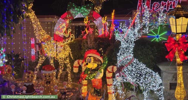 Christmas Light display at 4 Reims Lane, Port Kennedy