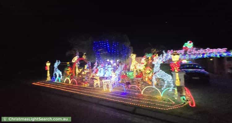 Christmas Light display at 4 Reims Lane, Port Kennedy