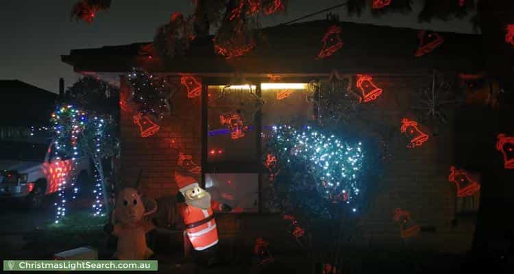 Christmas Light display at 12 Vandeven Court, Ferntree Gully