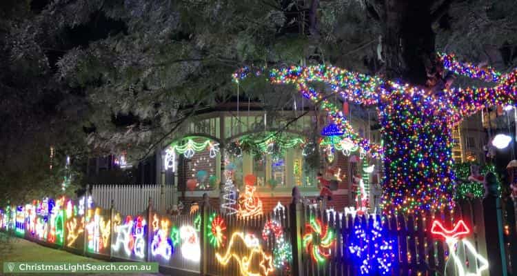 Christmas Light display at  Goodwin Street, Glen Iris