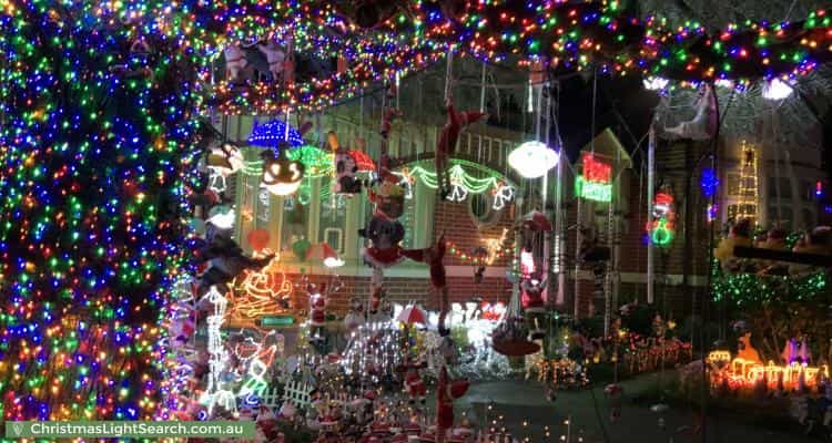 Christmas Light display at  Goodwin Street, Glen Iris