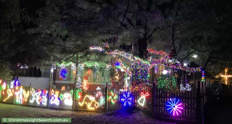Christmas Light display at  Goodwin Street, Glen Iris