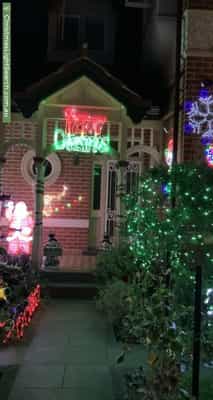 Christmas Light display at  Goodwin Street, Glen Iris
