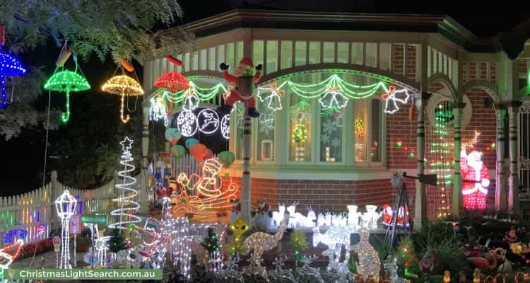 Christmas Light display at  Goodwin Street, Glen Iris
