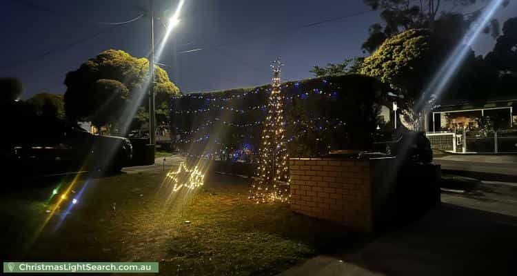 Christmas Light display at 29 Gregory Grove, Preston