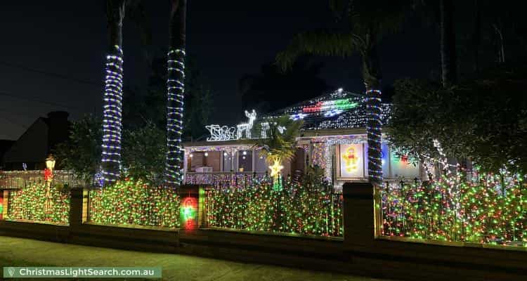 Christmas Light display at 18 Hurley Street, Reservoir