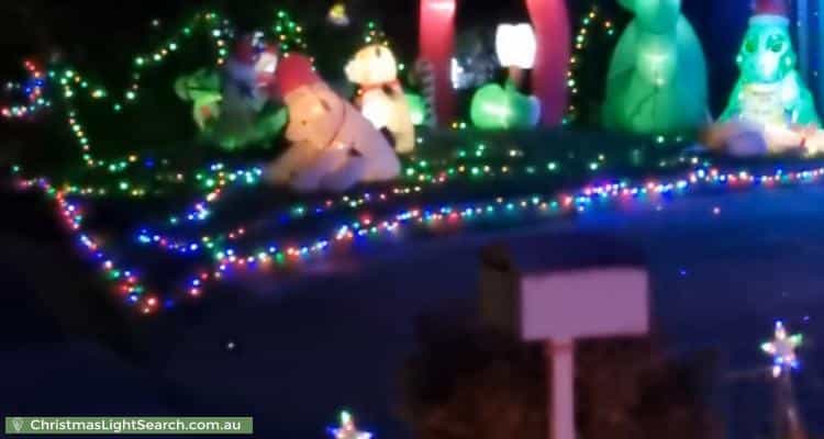 Christmas Light display at 32 Landstrom Quadrant, Kilsyth