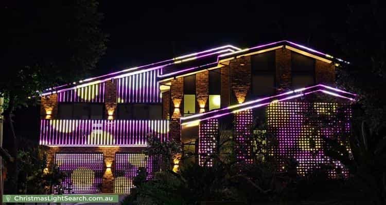 Christmas Light display at 27 Norfolk Place, Carlingford