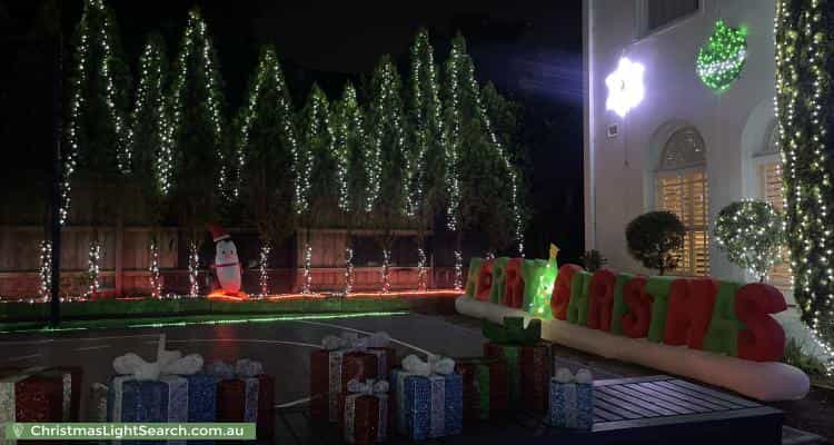 Christmas Light display at 928 Burke Road, Deepdene