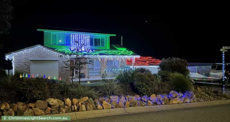 Christmas Light display at 24 Andrew Crescent, Calwell