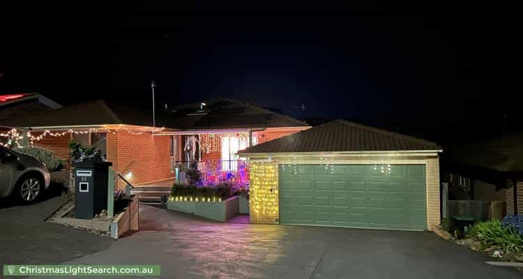 Christmas Light display at  Andrew Crescent, Calwell
