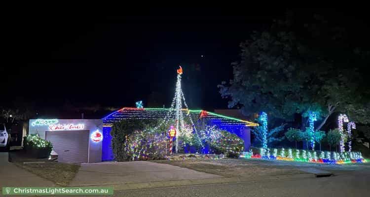 Christmas Light display at  Andrew Crescent, Calwell