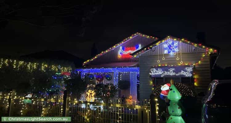 Christmas Light display at 33 Francis Street, Coburg