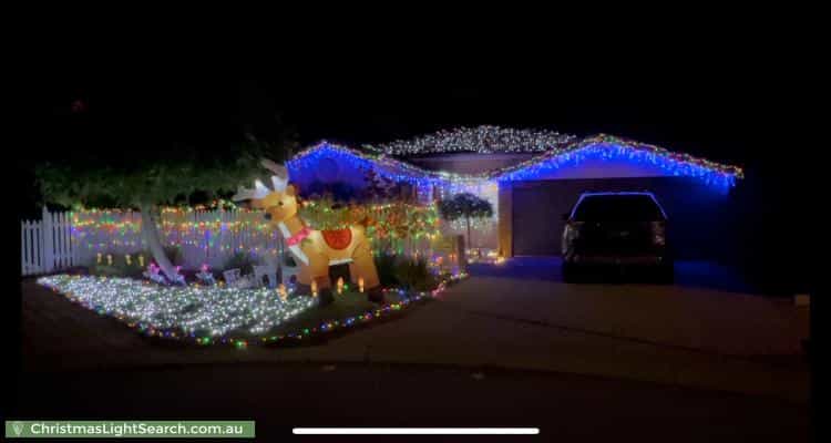 Christmas Light display at 24 Canning River Gardens, Wilson