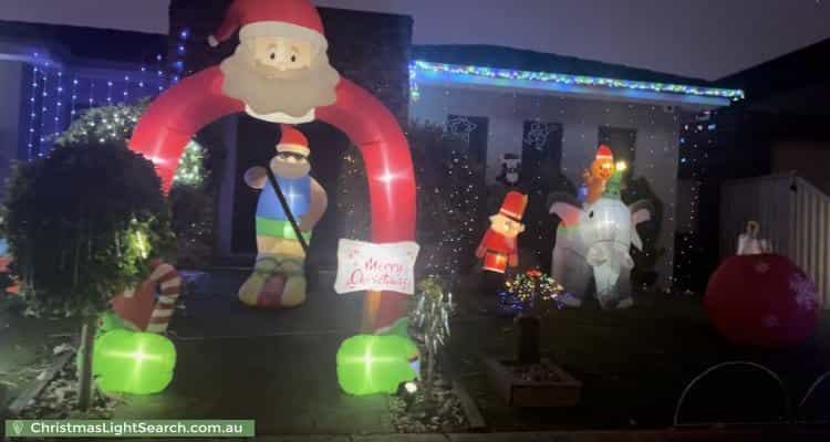 Christmas Light display at 11 Vilcins Views, Epping