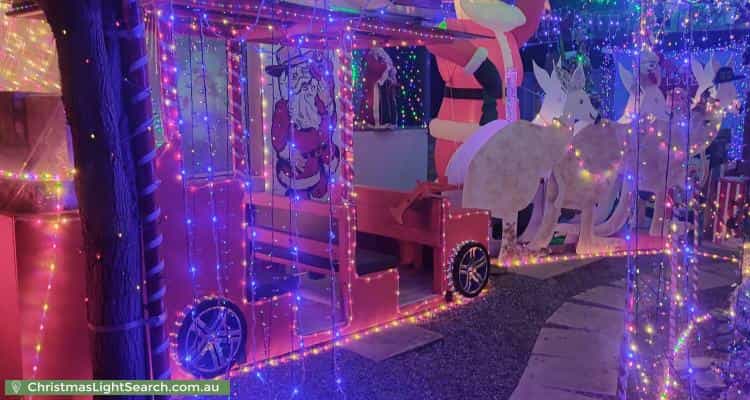 Christmas Light display at 8 Bowaka Street, Park Holme