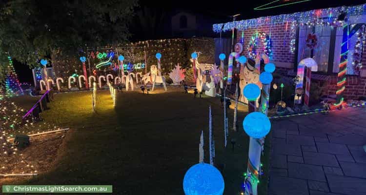 Christmas Light display at 10 Hope Place, Waikiki
