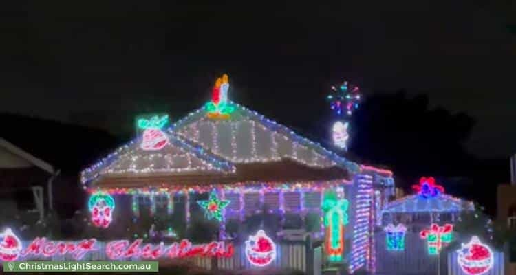 Christmas Light display at 36 Leith Street, Croydon Park