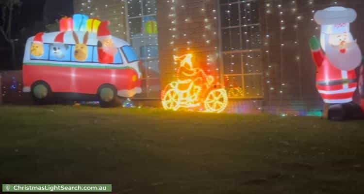 Christmas Light display at 9 Summerhill Park Drive, Mooroolbark
