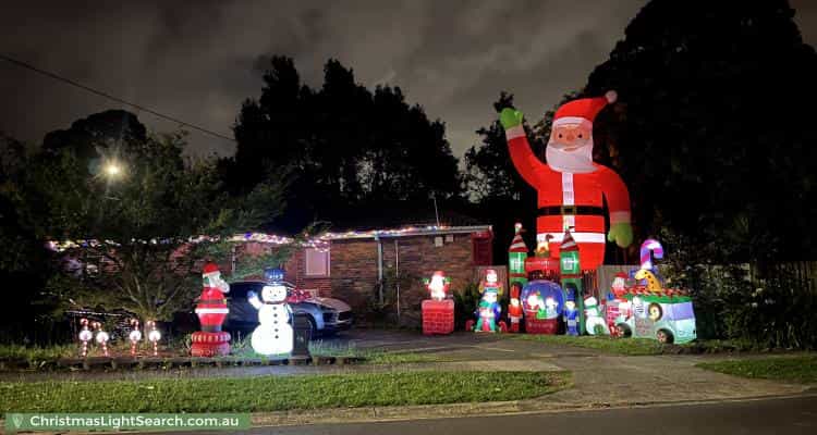 Christmas Light display at 1 Western Road, Boronia