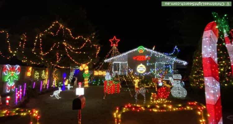 Christmas Light display at 63 Army Road, Boronia