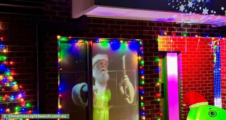 Christmas Light display at 39 Wattle Street, West Footscray