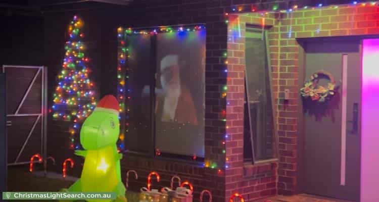 Christmas Light display at 39 Wattle Street, West Footscray