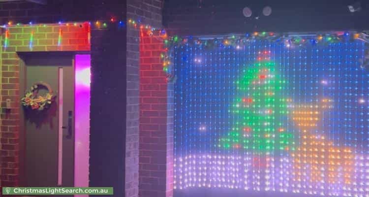 Christmas Light display at 39 Wattle Street, West Footscray
