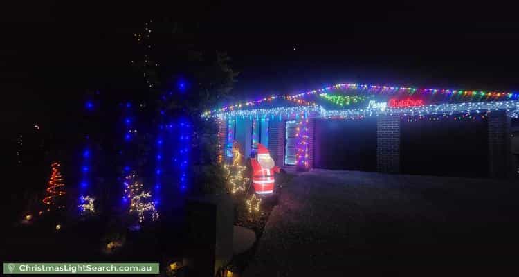 Christmas Light display at 3 Fanflower Street, Logan Reserve