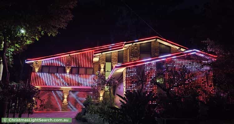 Christmas Light display at 27 Norfolk Place, Carlingford