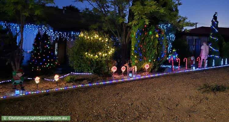 Christmas Light display at 40 Must Circuit, Calwell