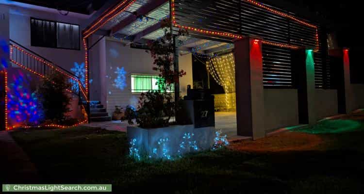 Christmas Light display at 27 Truscott Street, Moorooka